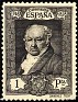 Spain 1930 Goya 1 PTA Negro Edifil 512